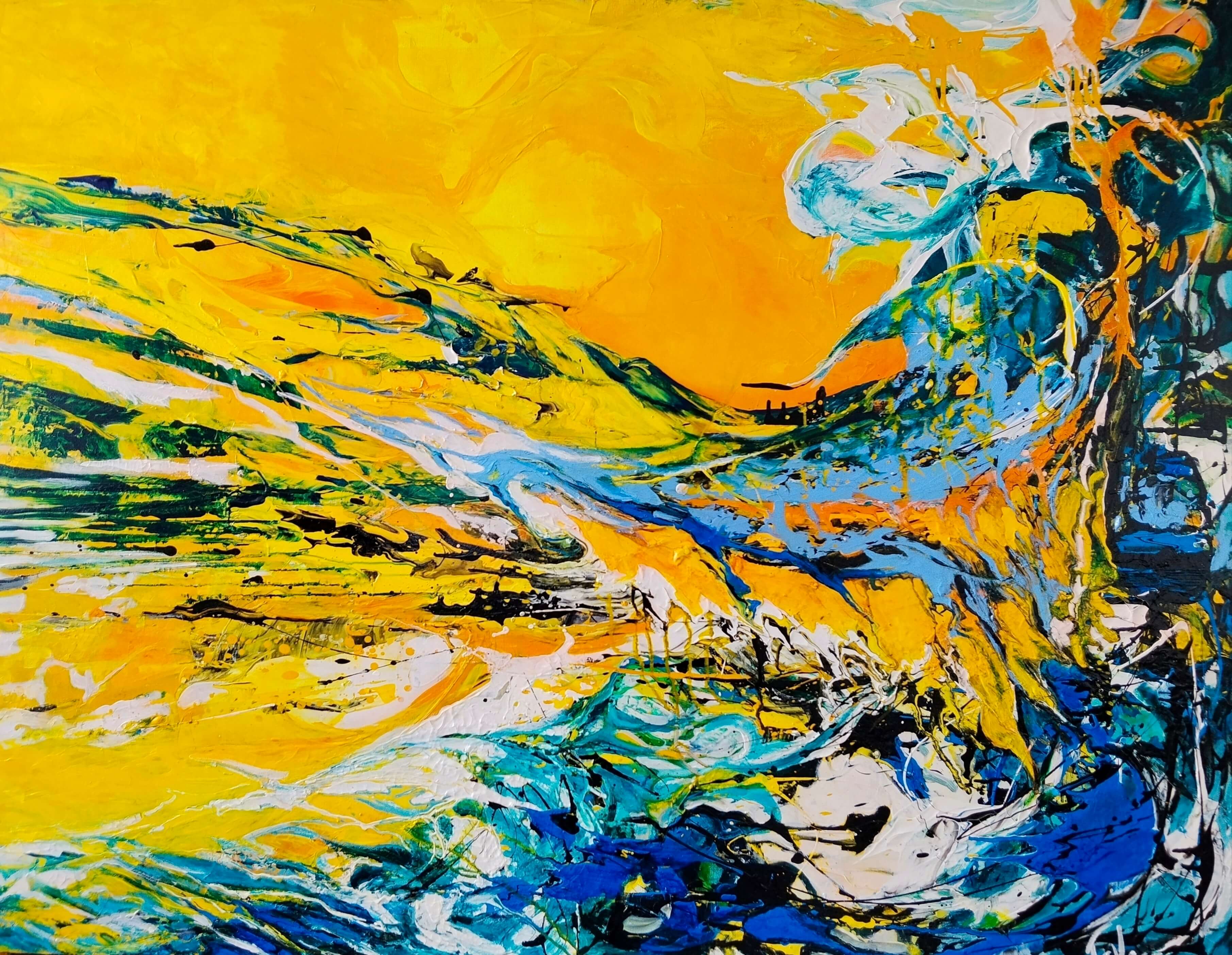 Melted summer - Original painting
