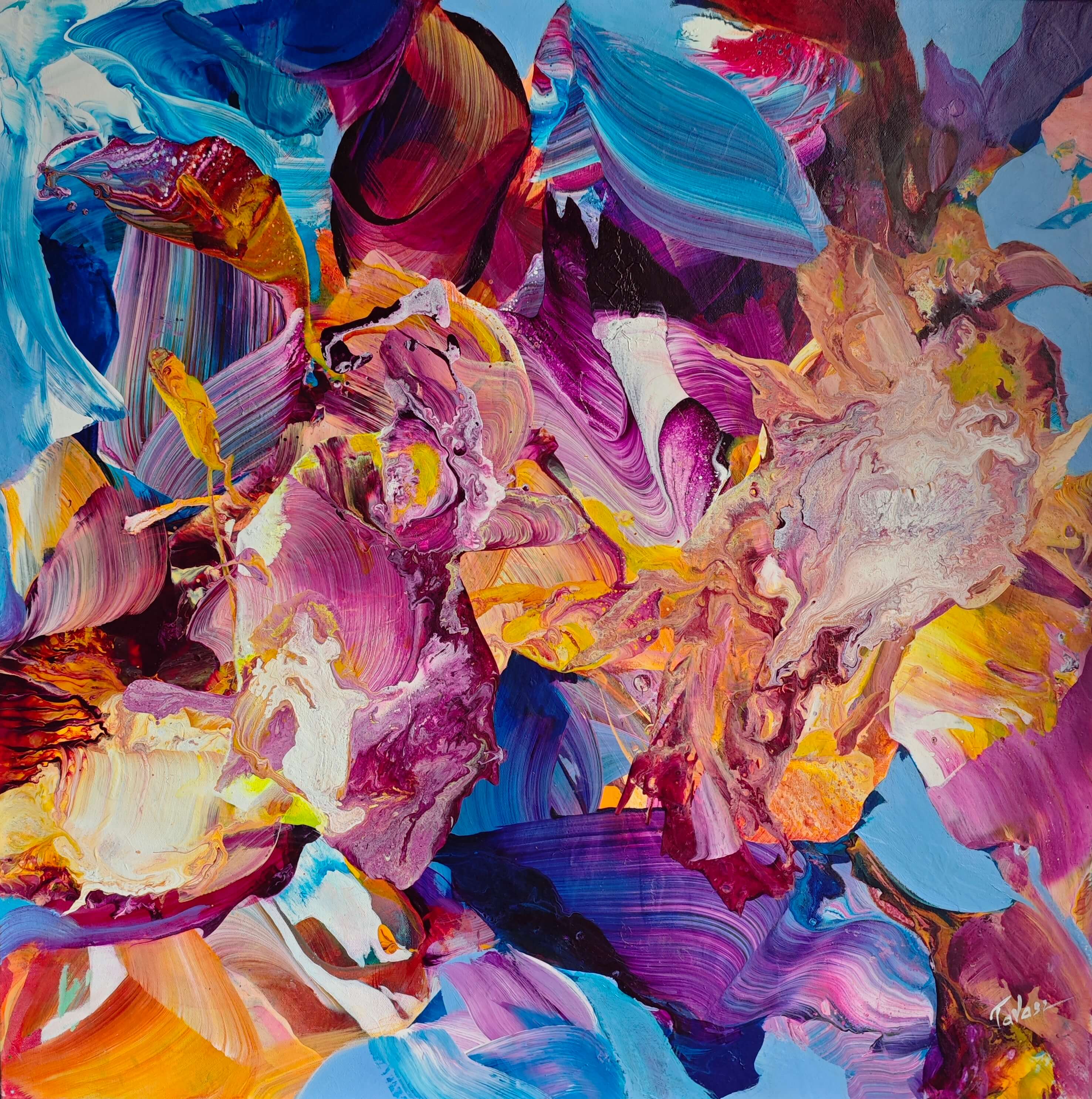 Swirl of colors - Original painting
